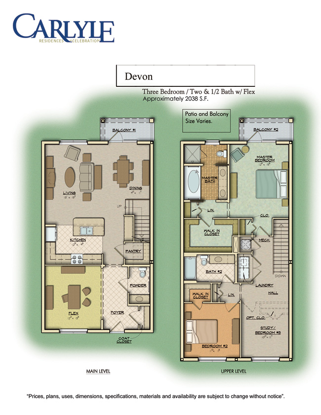 Carlyle Floor Plans Debbie